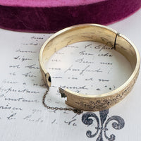 Winard Taille d’Épargne Gold-Filled Hinged Bangle Bracelet