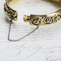 Side view of hinged bangle bracelet