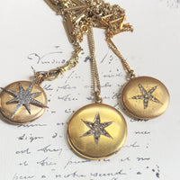 Antique Gold Starburst Lockets