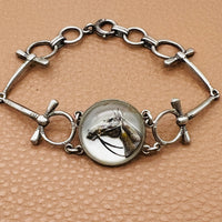 Antique Essex Crystal Horse Charm