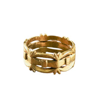 14k Gold Thistle Ring