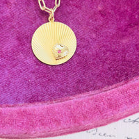 14k gold layering pendant