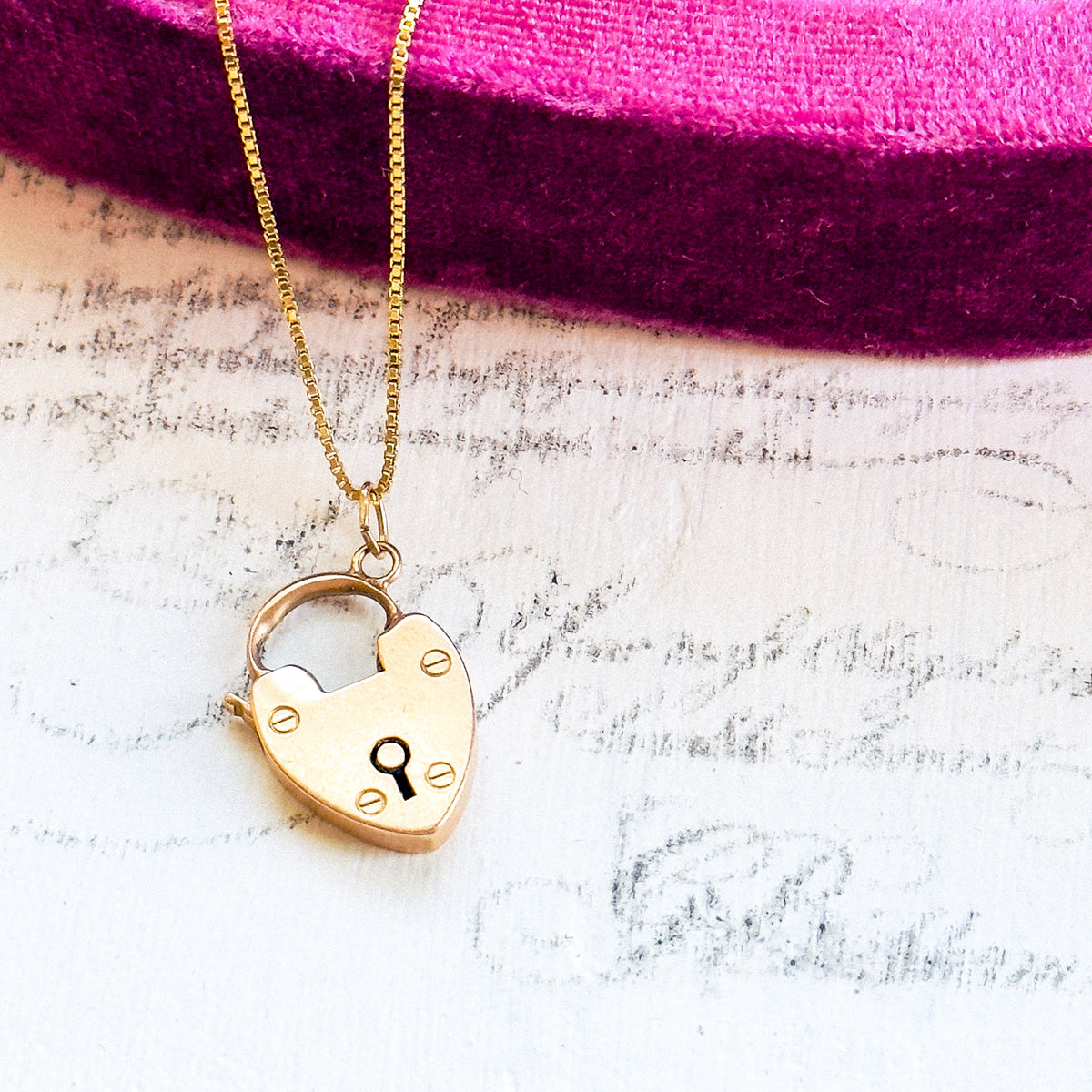 アクセサリー 40s sweet heart jewelry padlock necklace 1A3F33FB-A6C3-40FE-8DC2-