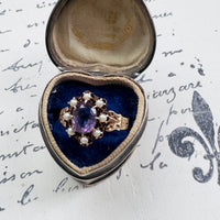 February Birthstone Amethyst Ring