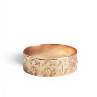 Victorian 1891 Rose Gold Ring | Chester Hallmarked 9ct Cigar Band