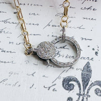 Pavé Diamond Clasp Necklace