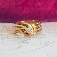 Victorian Diamond Snake Ring
