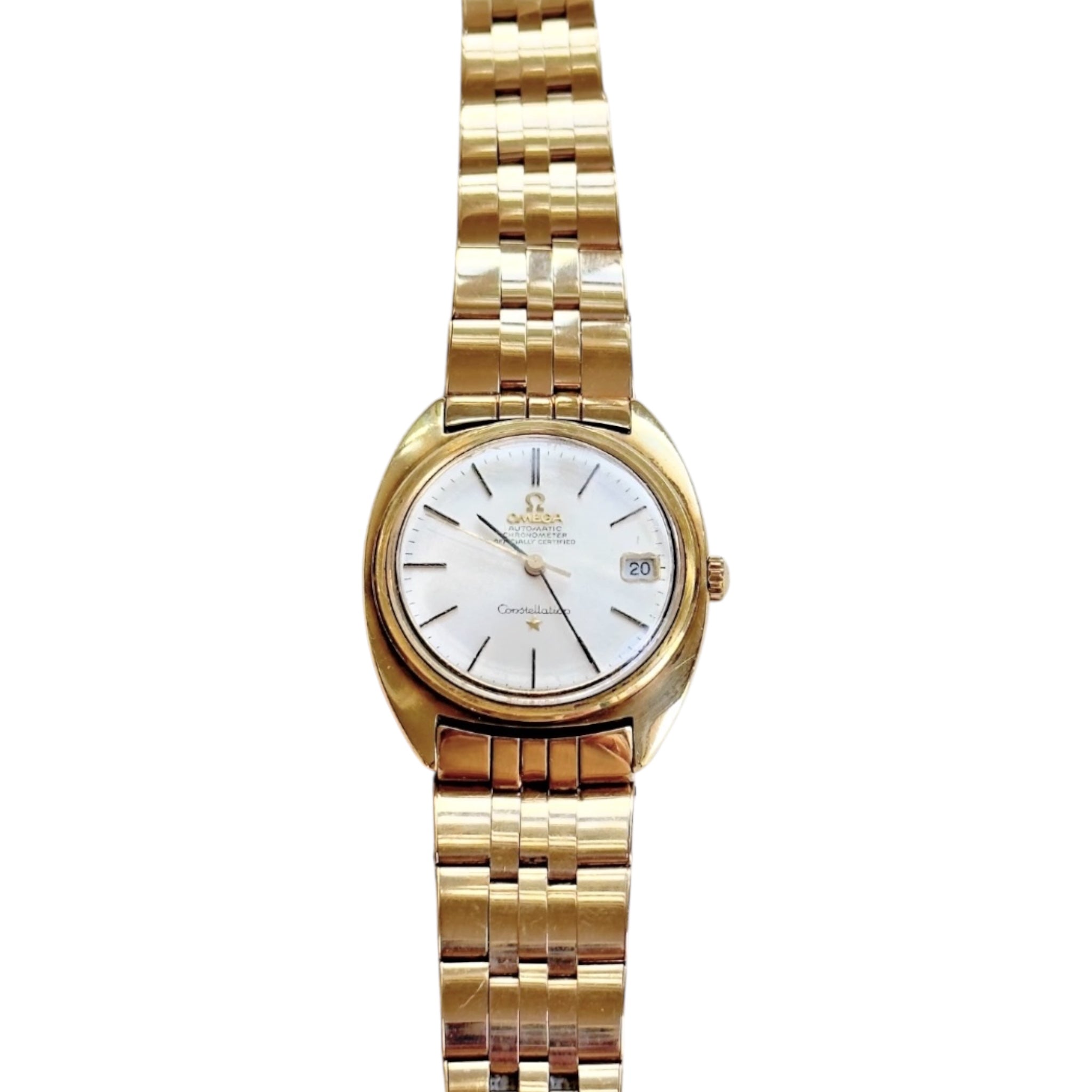ち*ゲ様 【ジャンク品】OMEGA 14K ゴールド 腕時計 Vintage 1967 Omega Constellation Automatic Chronometer in 14k Gold