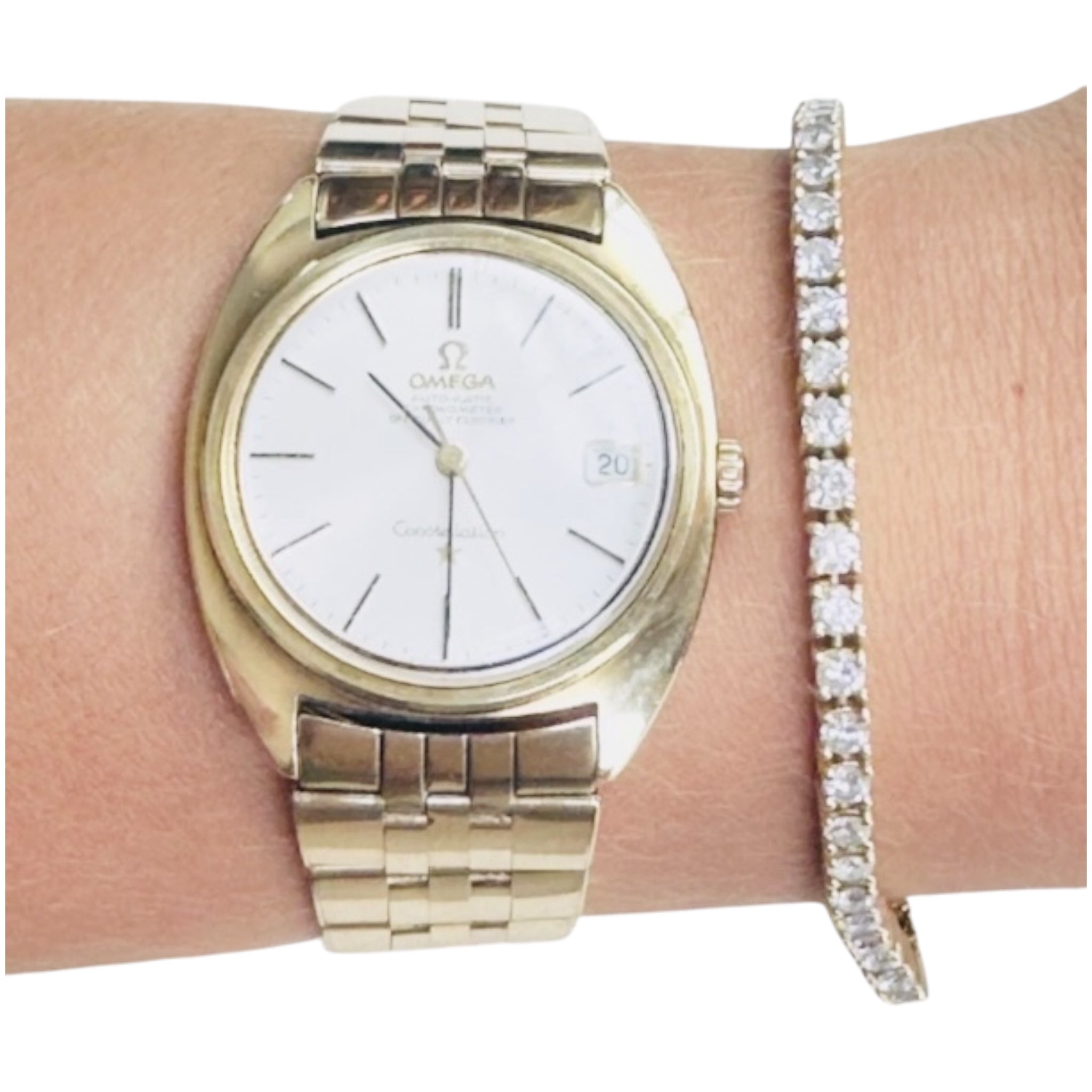 Vintage 1967 Omega Constellation Automatic Chronometer in 14k Gold 