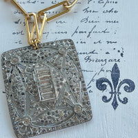 Art Deco Shoe Buckle Necklace