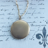 back of gold filled locket