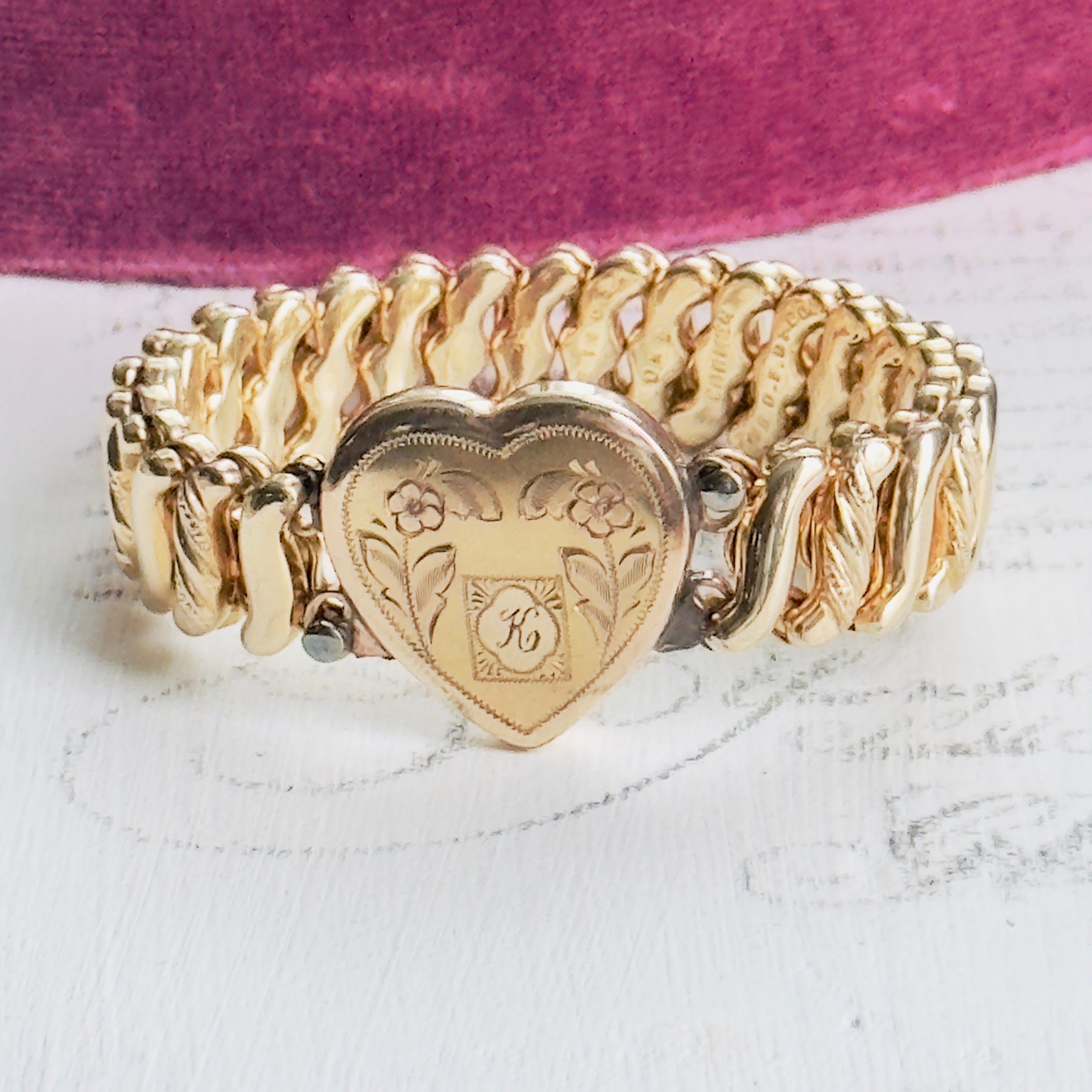 DFB Carmen Sweetheart Expansion Bracelet – hipV Modern Vintage Jewelry DFB Carmen Sweetheart Expansion Bracelet – hipV Modern Vintage Jewelry