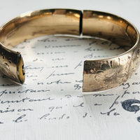 Gold Hinged Bangle