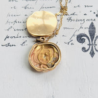 Antique Art Noveau Locket at hipV Modern Vintage Jewelry
