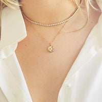 Turquoise Crescent Moon Necklace