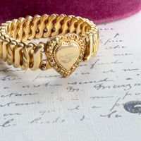 Vintage Carmen D.F.B. Co. Sweetheart Expansion Heart Bracelet