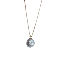 14K Gold Gray Tahitian Pearl Necklace