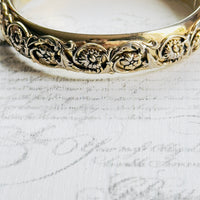 floral repousse bracelet