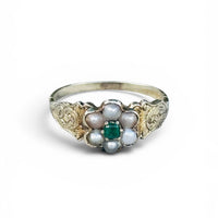 Antique 14k Gold Emerald Ring