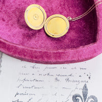 Interior view of locket with photo frames