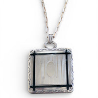 Antique Sterling Silver Octagonal Locket