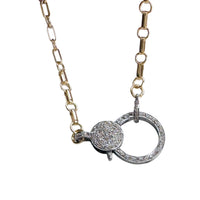 Pavé Diamond Clasp Necklace
