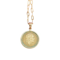 Italian coin necklace