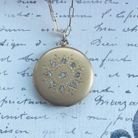 Starburst Gold Locket
