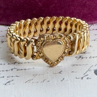 Vintage Carmen D.F.B. Co. Sweetheart Expansion Heart Bracelet