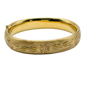 Antique Gold Bangle Bracelet