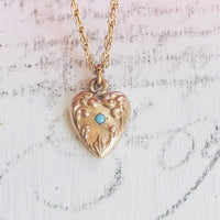 gold turquoise pendant