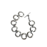 silver link bracelet,