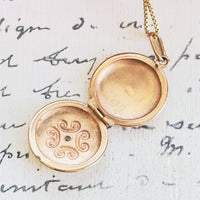 Interior of 14k Gold locket