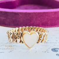 Mother of pearl heart bracelet by Phoenix Speidel