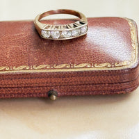 Vintage 5-Stone Diamond Ring 14K Rose Gold 0.70CTW