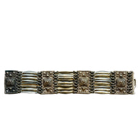 Vintage Sterling Silver Panel Bracelet