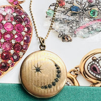 Art Deco Celestial Locket