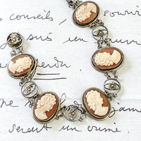 Victorian Shell Cameo Bracelet • Antique Cameo Bracelet