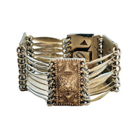 Sterling Silver Panel Bracelet