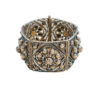 Sterling Silver Panel Bracelet