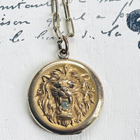WH & Co Lion Photo Locket