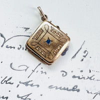 Sapphire Gold Locket