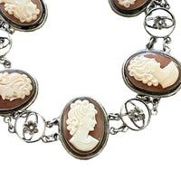 Victorian Shell Cameo Bracelet • Antique Cameo Bracelet