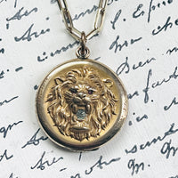 WH & Co Lion Photo Locket