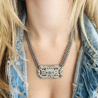 Art Deco Rhinestone Necklace