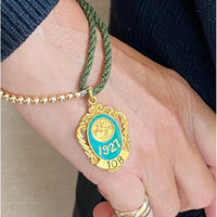 1927 Sandown Park Club Enamel and Gilt Bracelet