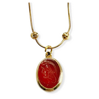 Carnelian Intaglio Necklace
