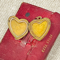Gold Filled Heart Paste Locket