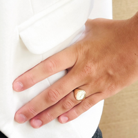 Oval Signet Ring • Gold Signet Ring • Signet Ring • Gold Signet Ring