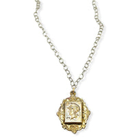 Vintage Intaglio Fob Portrait Pendant Necklace